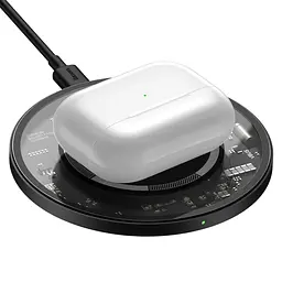 Бездротовий зарядний пристрій Baseus Simple Magnetic Прозорий (WXJK-E02) - мініатюра 3