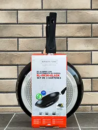 Набір 3шт сковорідок Royalty Line RL-FM3M-BLACK - мініатюра 4