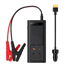 Автомобільний інвертор Baseus IGBT Power Inverter 300W (110V US/JP ) Black (CGNB010001) - мініатюра 6