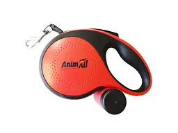 Рулетка-повідець ANIMALL нейлон 3м з диспенсером S до 15 кг/3 метрів MS7016-B