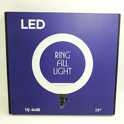 Кільцева LED лампа 45см 48W на штативі 210см з пультом підсвічування кільцеве світло блогера фотографа Ring Light YQ-460B - мініатюра 16