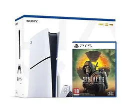 Ігрова консоль Sony PlayStation 5 Slim 1Tb + S.T.A.L.K.E.R. 2: Heart of Chernobyl українська версія - мініатюра 2