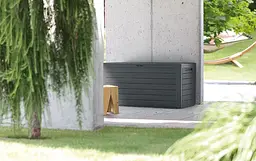 Ящик для зовнішнього зберігання Prosperplast WOODEBOX 190 л, коричневий - мініатюра 3