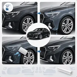 Антигравійна захисна бронеплівка за лекалами для Audi A3 8Y 2020-2024 - повний кузов - мініатюра 2