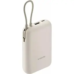 Портативний акумулятор Xiaomi Power Bank Integrated Cable 22.5W 10000mAh tan (P15ZM / BHR9072GL) - мініатюра 3