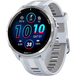 Смарт-годинник Garmin Forerunner 965 Titanium Bezel with Whitestone Case and Whitestone/Powder Gray Silicone Band (010-02809-01/11) [89359]