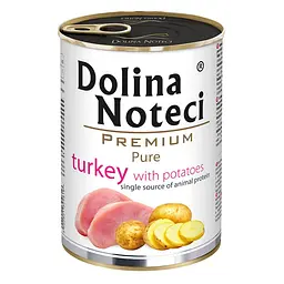 Консерва Dolina Noteci Premium Pure для собак алергіків 400 г (індичка і картопля)