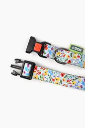 Нашийник ТМ HIDOG Flowers blue, розмір XL (ширина 25мм (43-66см)) (2100102284013A)(SN) shop (2100102284013) - мініатюра 3