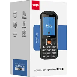 Мобільний телефон Ergo E242 Black - мініатюра 9