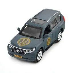Автомодель "Шеврони Героїв" Toyota Prado "Кара-Даг" TechnoDrive KM6189 Темно-сірий (6974465201897)