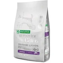 Сухий корм для собак Nature's Protection Superior Care White Dogs Grain Free Junior 1.5 кг (NPSC45671)