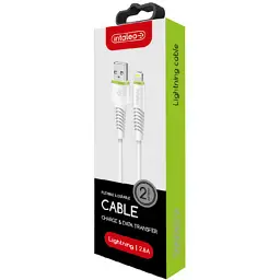 Дата кабель USB 2.0 AM to Lightning 2.0m CBFLEXL2 white Intaleo (1283126521416) - миниатюра 2