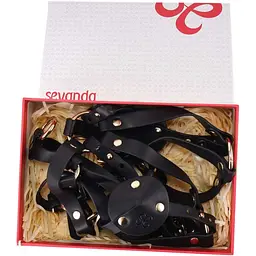 Портупея на груди Lockink Sevanda Queen Chest Harness With Removable Bra - мініатюра 10