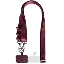 Шнурок Epik із двома кріпленнями (2 см) 140 см Maroon