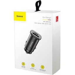 Автомобільний зарядний пристрій Baseus Circular A+Type-C PPS 5А CCALL-YS01 Black - мініатюра 3