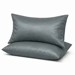 Комплект наволочок Ecotton 70х70 см 2 шт темно-сірого кольору Nid Grey (25318)