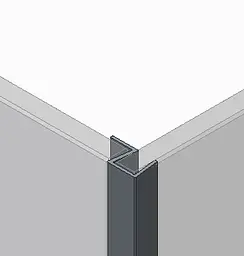 Бічна стінка для кабіни Koer SR SW04-90x200-TR-01 прозоре скло Easy Clean 10 мм, хром KR5390, прозоре, хром - мініатюра 4