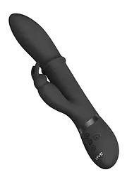 Вібратор-кролик ShotsToys Halo 24.5 см (чорний) - мініатюра 6