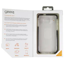 Протиударний прозорий чохол GEAR4 Piccadilly D3O з антимікробним покриттям для Samsung Galaxy S10e Clear Black - мініатюра 4