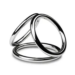 Потрійне ерекційне кільце Sinner Gear Unbendable Triad Chamber Metal Cock and Ball Ring Large