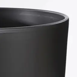 Кашпо Edelman Tusca pot round, 28 см, чорне, матове (144280) - мініатюра 3