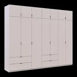 Розпашна Шафа для одягу Doros Лукас Кашемір 3+4 ДСП 295х50х240 (42005124) - мініатюра 6