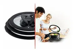 Tefal Кришка скляна Ingenio 24 см скло силікон - мініатюра 9