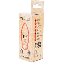 Лампочка Vinga VL-C37E27-53L - мініатюра 4