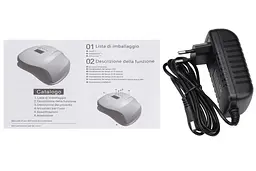 Гібридна лампа манікюрна SUN X UV+LED 54W White - мініатюра 8