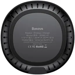 Бездротовий зарядний пристрій Baseus UFO Desktop Wireless Charger WXFD-01 Black - мініатюра 3
