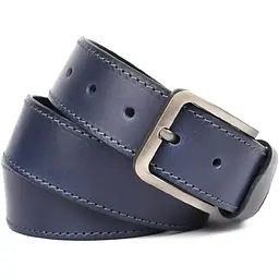 Ремінь шкіряний синій з рядком LIMARY 4х120 см acs0032084