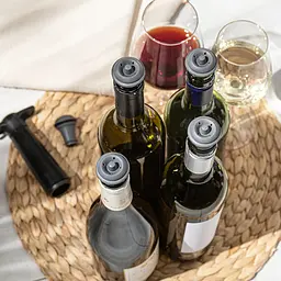 Набір пробок для зберігання вина Vacu Vin Wine Stoppers Grey 2 шт. (Q3622) - мініатюра 3