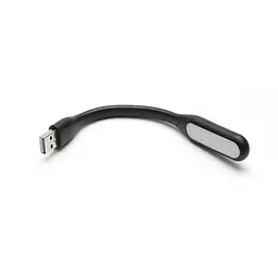 USB LED лампочка гнучка 3W, холодне світло чорна - мініатюра 3
