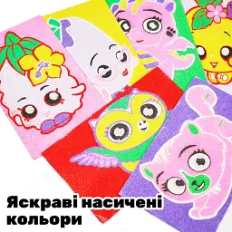 Дитячий набір для малювання піском Alexes Картина з піску 6 в 1: великі трафарети - мініатюра 6