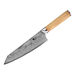 Ніж кухарський 20 см Damascus DK-OK 4001 AUS-10 Дамаська сталь 67 шарів
