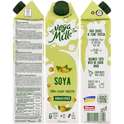 Молоко рослинне Vega Milk Соєве 1,5% 950 мл   - мініатюра 2