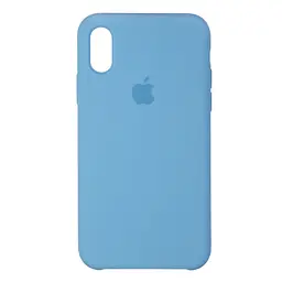 Силиконовый противоударный чехол-накладка для Apple iPhone X/XS, панель с защитой всего корпуса, софт-тач, cornflower, ArmorStandart (ARM55289)