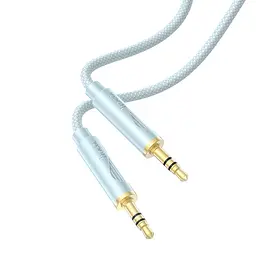 AUX кабель Hoco UPA30 Jack 3.5 to Jack 3.5 1 м синій - мініатюра 2