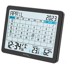 Настільний годинник Technoline календар WT2600 Black (DAS302467) - мініатюра 3