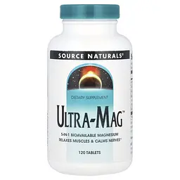 Комплекс магния Source Naturals Ultra-Mag 120 таблеток з п'яти форм