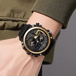 Наручний годинник чоловічий 2202PBKGD Black-Gold Skmei acs0030148 - мініатюра 5
