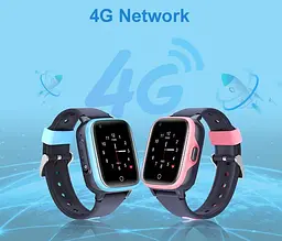 Дитячий смарт годинник Lemfo M06 з 4G сім картою, прослуховуванням та GPS трекером Рожевий - мініатюра 3