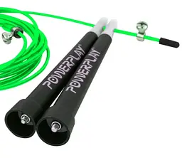 Скакалка швидкісна PowerPlay 4202 Ultra Speed Rope Зелена 2,9 м (PP_4202_Green) - мініатюра 3