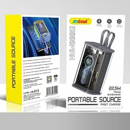 Портативний зарядний пристрій для телефона Power Bank Q-CD1010 Павербанк USB - мініатюра 2