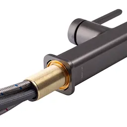 Змішувач для кухні з висувним виливом Mixxus Premium Hammer 014 graphite MI6955 Графіт - мініатюра 4