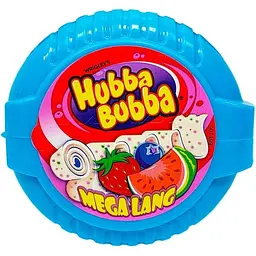Жувальна гумка Hubba Bubba Mega Lang Triple Mix Полуниця-чорниця-кавун 56 г