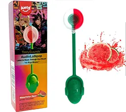 Льодяник Amos Tasty Sounds Music Lollipop Watermelon K-Pop Edition 12г - мініатюра 2