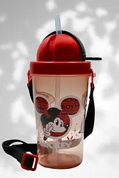 Pepco Дитяча пляшка для води з трубочкою, Minie Mouse, 450 мл - мініатюра 1