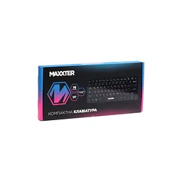 Клавіатура Maxxter KBM-C01B-UA USB UA Black (KBM-C01B-UA)
