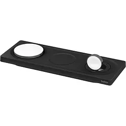 Бездротовий зарядний пристрій Belkin 3in1 MagSafe PRO Black (WIZ016VFBK) [154442] - мініатюра 2